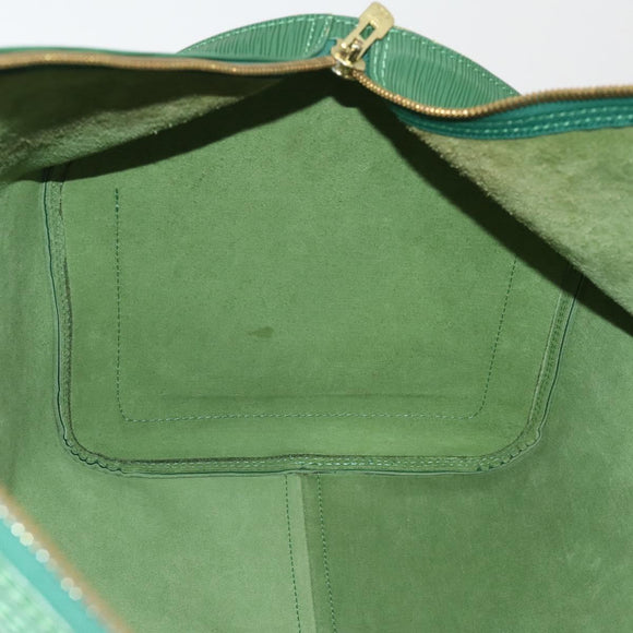 LOUIS VUITTON Epi Keepall 55 Boston Bag Green M42954 LV Auth 202476A