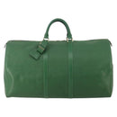 LOUIS VUITTON Epi Keepall 55 Boston Bag Green M42954 LV Auth 202476A-2