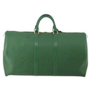 LOUIS VUITTON Epi Keepall 55 Boston Bag Green M42954 LV Auth 202476A-3