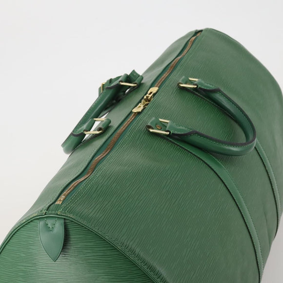 LOUIS VUITTON Epi Keepall 55 Boston Bag Green M42954 LV Auth 202476A