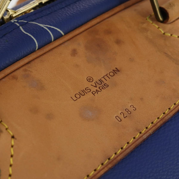 LOUIS VUITTON LV Cup Evasion Boston Bag Blue LV Auth 202477
