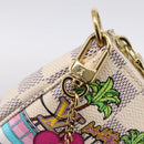 LOUIS VUITTON Damier Azur Vivienne Mini Pochette Pouch N60487 LV Auth 202478M-19