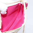 LOUIS VUITTON Damier Azur Vivienne Mini Pochette Pouch N60487 LV Auth 202478M-21