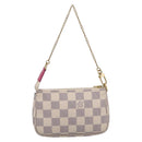 LOUIS VUITTON Damier Azur Vivienne Mini Pochette Pouch N60487 LV Auth 202478M-2