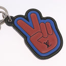 LOUIS VUITTON Porte Cles College LV League Peace Out Red M62753 LV Auth 202479A-4