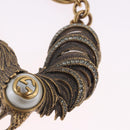 GUCCI Key Ring metal Gold Auth 202480A-5