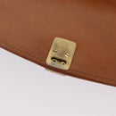 CELINE Macadam Canvas Shoulder Bag PVC Leather Brown Gold Auth 202490-22