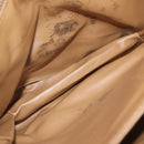 CELINE Macadam Canvas Shoulder Bag PVC Leather Brown Gold Auth 202490-11