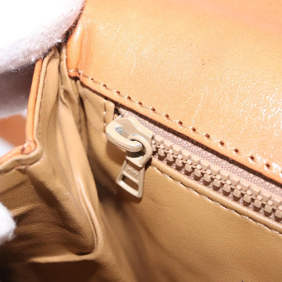 CELINE Macadam Canvas Shoulder Bag PVC Leather Brown Gold Auth 202490