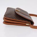 CELINE Macadam Canvas Shoulder Bag PVC Leather Brown Gold Auth 202490-3