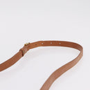 CELINE Macadam Canvas Shoulder Bag PVC Leather Brown Gold Auth 202490-14