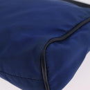 PRADA Shoulder Bag Nylon Blue Gold Auth 202491-20