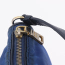 PRADA Shoulder Bag Nylon Blue Gold Auth 202491-22