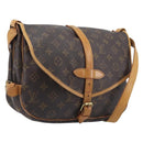 LOUIS VUITTON Monogram Saumur 30 Shoulder Bag M42256 LV Auth 202493-1