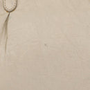 Miu Miu Hand Bag Leather White Gold Auth 202495-3