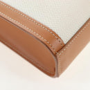 CELINE Vertical Mini Hand Bag Canvas 2way Beige Auth 202496M-21