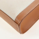 CELINE Vertical Mini Hand Bag Canvas 2way Beige Auth 202496M-22