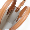 CELINE Vertical Mini Hand Bag Canvas 2way Beige Auth 202496M-24