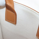 CELINE Vertical Mini Hand Bag Canvas 2way Beige Auth 202496M-11