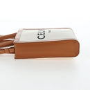 CELINE Vertical Mini Hand Bag Canvas 2way Beige Auth 202496M-4