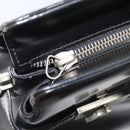 Salvatore Ferragamo Hand Bag Leather Pile 2 Set Black Auth 202497-10