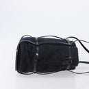 Salvatore Ferragamo Hand Bag Leather Pile 2 Set Black Auth 202497-14