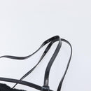 Salvatore Ferragamo Hand Bag Leather Pile 2 Set Black Auth 202497-16