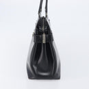 Salvatore Ferragamo Hand Bag Leather Pile 2 Set Black Auth 202497-4