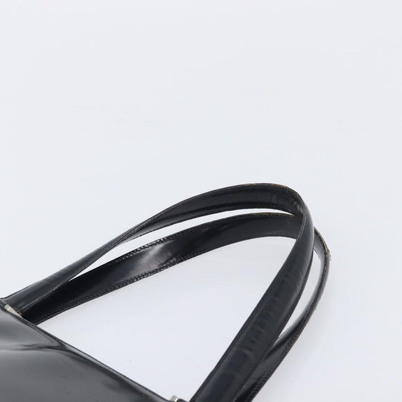 Salvatore Ferragamo Hand Bag Leather Pile 2 Set Black Auth 202497