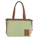 LOEWE Cushion Tote Bag Canvas Green Auth 202499A-13