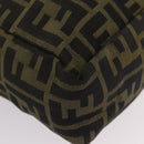FENDI Zucca Canvas Hand Bag Black Brown Auth 202501-14