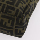 FENDI Zucca Canvas Hand Bag Black Brown Auth 202501-15