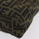 FENDI Zucca Canvas Hand Bag Black Brown Auth 202501-10