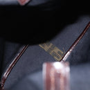 FENDI Zucca Canvas Hand Bag Black Brown Auth 202501-12