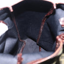 FENDI Zucca Canvas Hand Bag Black Brown Auth 202501-17