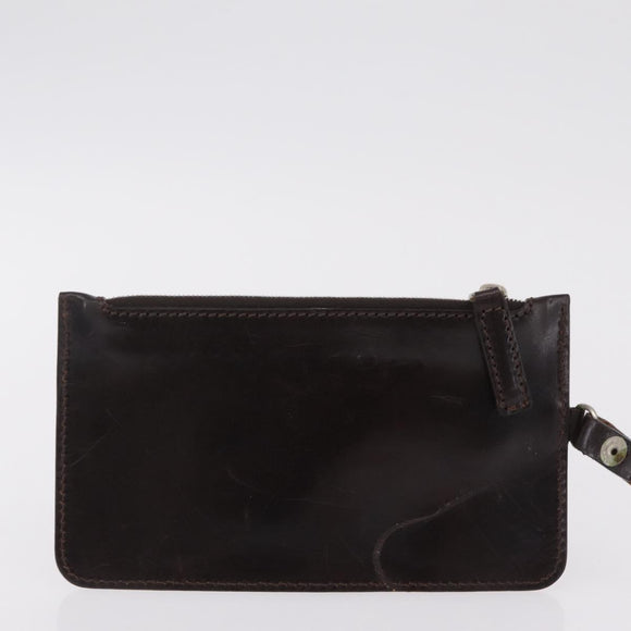 FENDI Zucca Canvas Hand Bag Black Brown Auth 202501