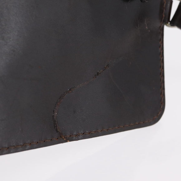 FENDI Zucca Canvas Hand Bag Black Brown Auth 202501