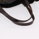 FENDI Zucca Canvas Hand Bag Black Brown Auth 202501-8