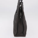 HERMES Her Line MM Hand Bag Canvas Gray Silver Auth 202502A-6