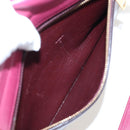 CELINE Trapeze Hand Bag Leather 2way Bordeaux Gold Auth 202503A-32