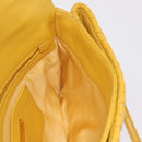 Miu Miu Matelasse Shoulder Bag Leather 2way Yellow Gold Auth 202504A-24