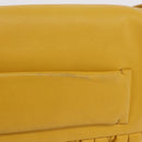 Miu Miu Matelasse Shoulder Bag Leather 2way Yellow Gold Auth 202504A-3