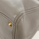 Miu Miu Hand Bag Leather 2way Beige Gold Auth 202505A-22