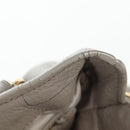 Miu Miu Hand Bag Leather 2way Beige Gold Auth 202505A-10