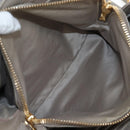 Miu Miu Hand Bag Leather 2way Beige Gold Auth 202505A-31