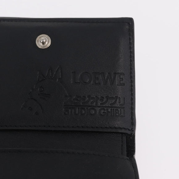 LOEWE LOEWE × Studio Ghibli Suswatari Wallet Leather Brown Silver Auth 202509M