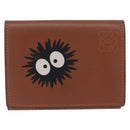LOEWE LOEWE × Studio Ghibli Suswatari Wallet Leather Brown Silver Auth 202509M-13