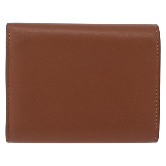 LOEWE LOEWE × Studio Ghibli Suswatari Wallet Leather Brown Silver Auth 202509M