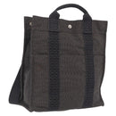 HERMES Her Line A Dos MM Backpack Canvas Gray Silver Auth 202511-1
