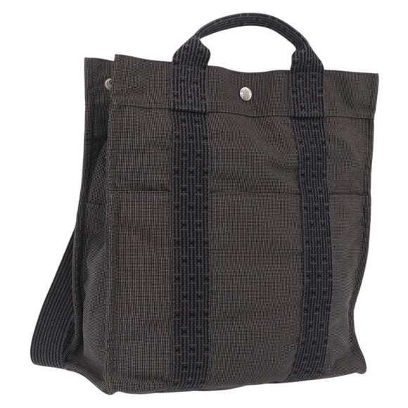 HERMES Her Line A Dos MM Backpack Canvas Gray Silver Auth 202511